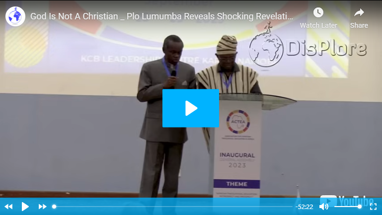 God Is Not A Christian _ Plo Lumumba Reveals Shocking Revelation