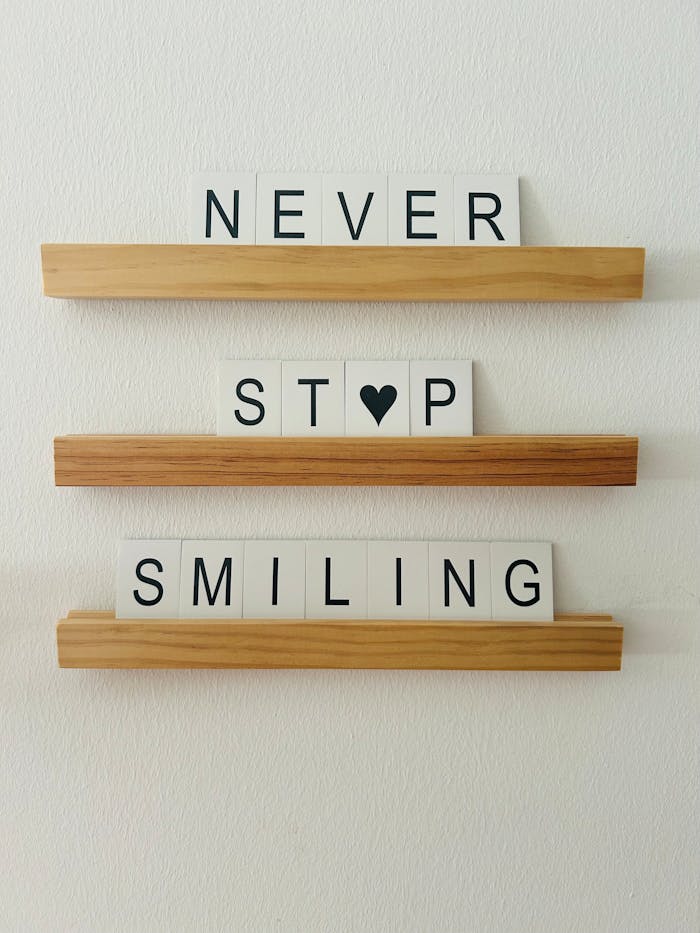 Decoration with a Motivational Quote of Oprah Winfrey